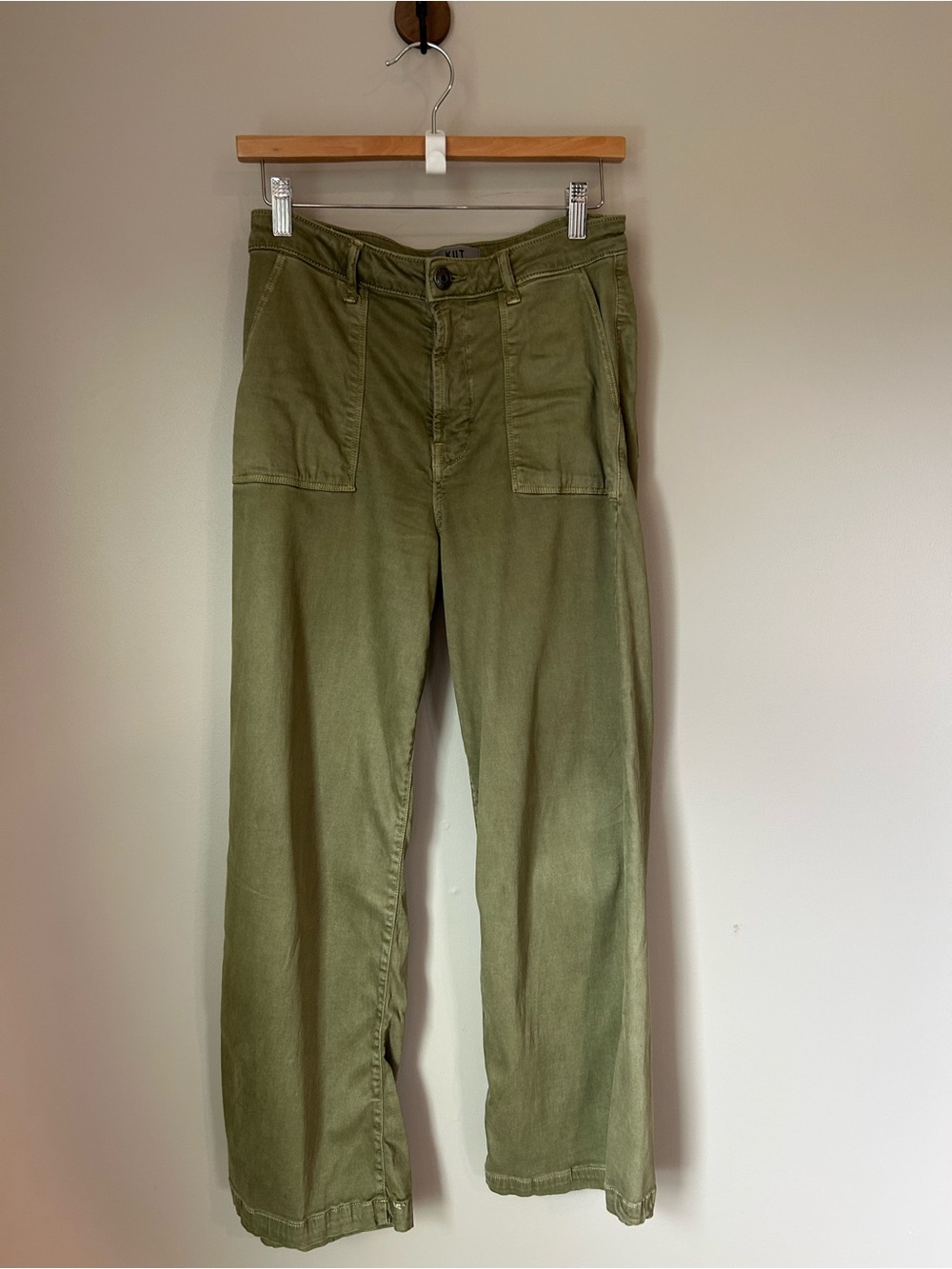 KUT from the Kloth Olive Green Utility Cargo Pants 4 Straight Leg